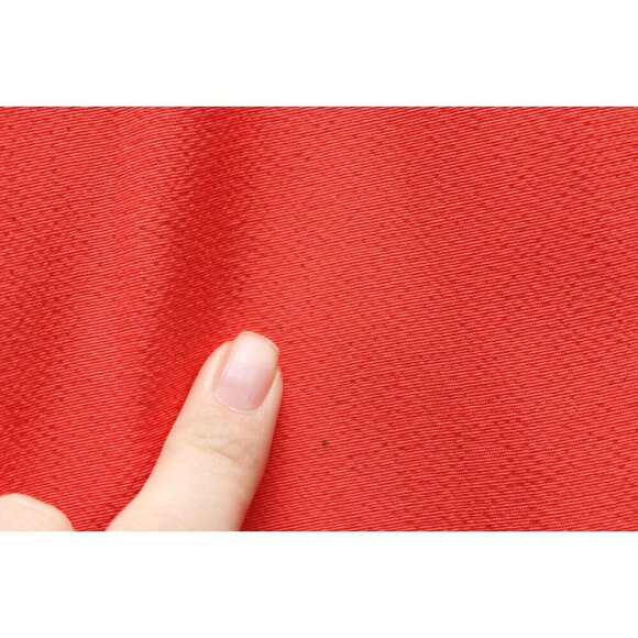 Eileen Fisher Midi Dress Size Small Coral Tencel Lyocell Crepe A-Line Keyhole - Picture 2 of 15